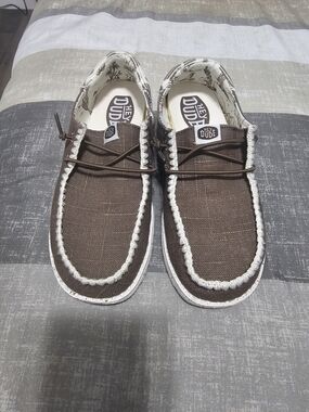 Hey Dude Womens Brown Wendy Casual Western Slip-On Shoes Size 6